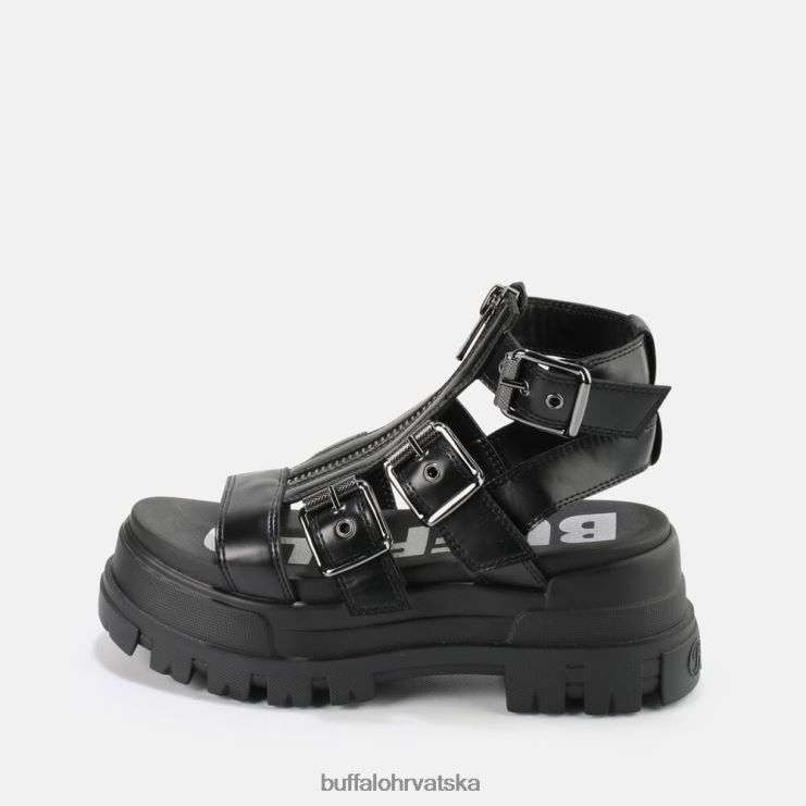 crno Buffalo gld veganske sandale na platformu s patentnim zatvaračem |sandale TDD6T406